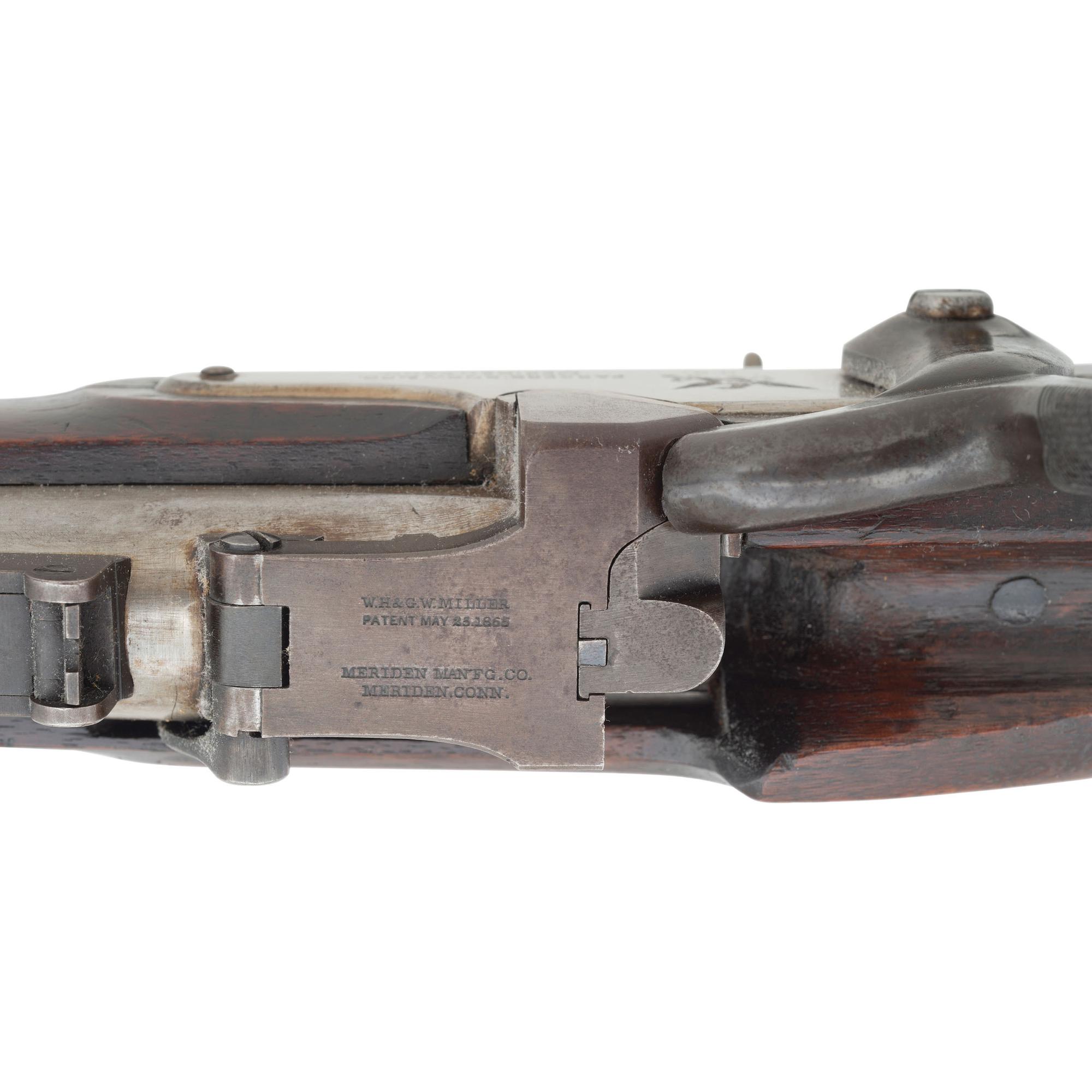 Fine Miller Conversion of a Parkers' Snow & Co US Model 1861 Rifle Musket with Springfield Armory Inventory Tag