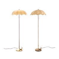 Pair of Umbrella Floor Lamps Herman Miller, USA