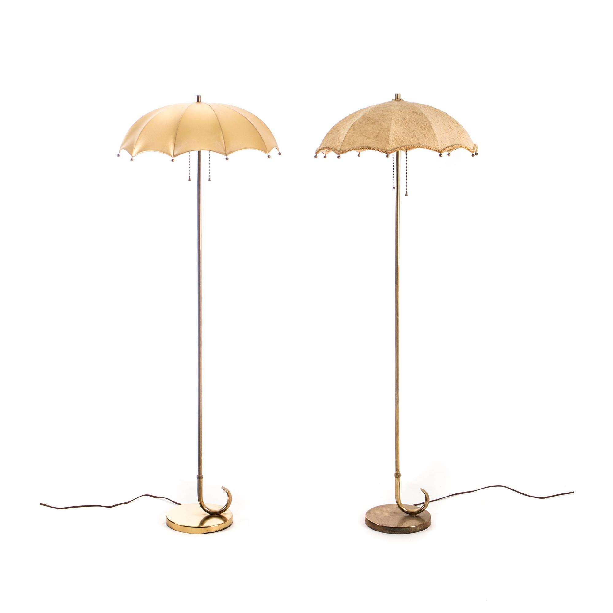 Pair of Umbrella Floor Lamps Herman Miller, USA