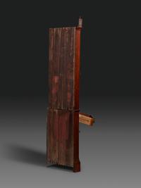 A Late Chippendale Carved Cherrywood Corner Cupboard
