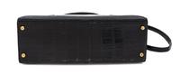 An Hermes 32cm Black Porosus Crocodile Kelly Bag, 12" x 9.5" x 4.5".