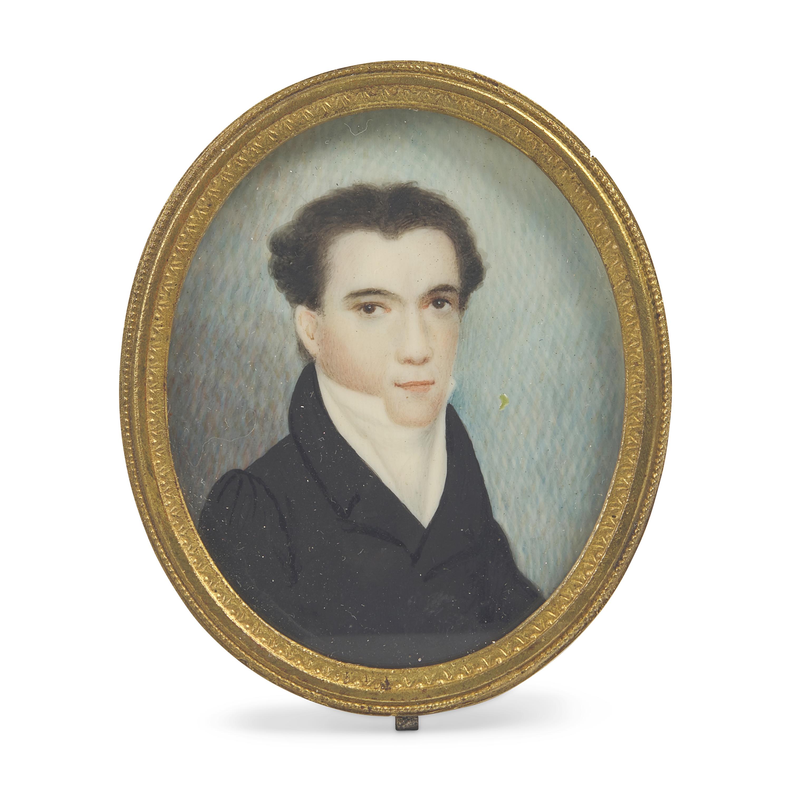 American School, 19th Century — Portrait Miniature of Dr. Aldis Samuel Allen (1803-1833) of Medway, Massachusetts