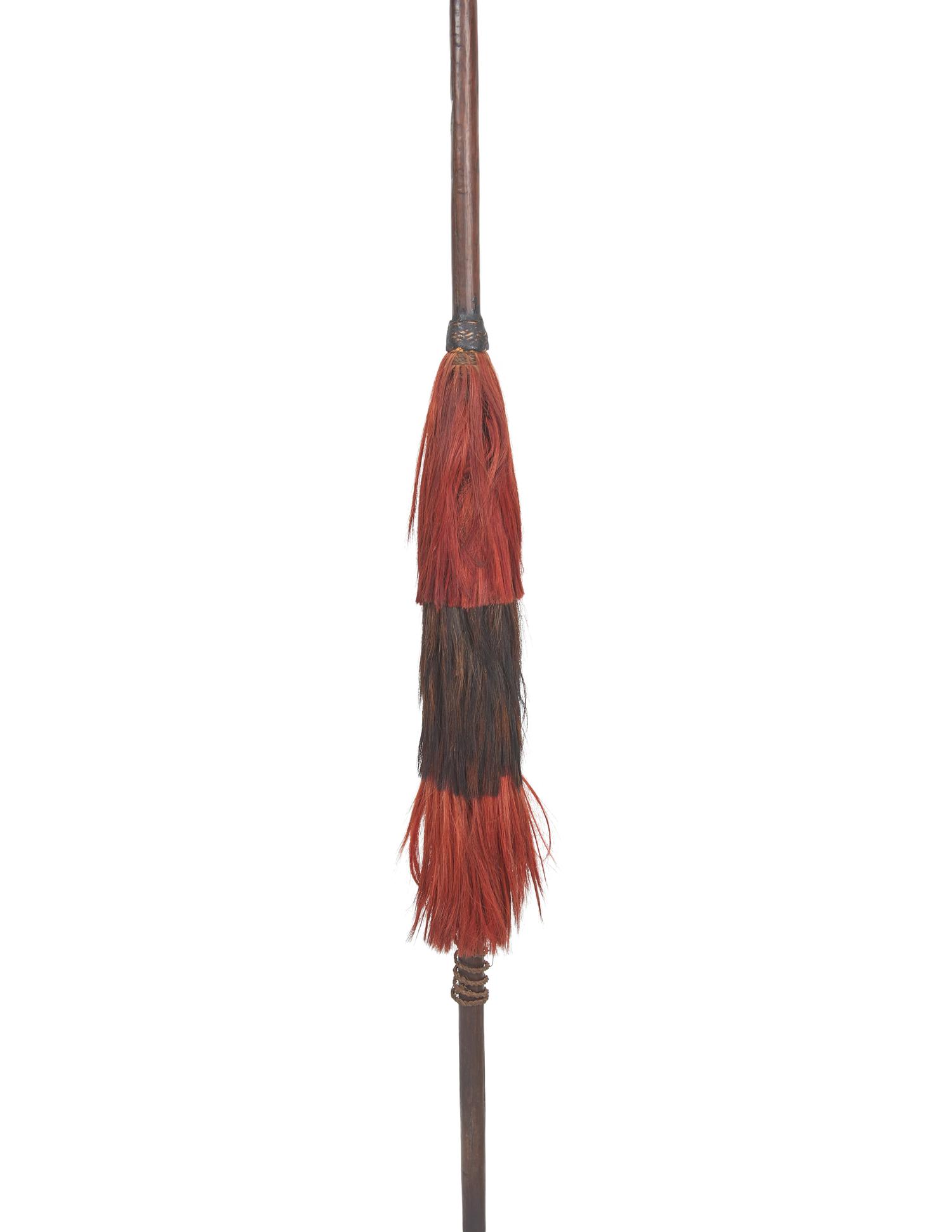 Two Naga Wood and Metal Spears