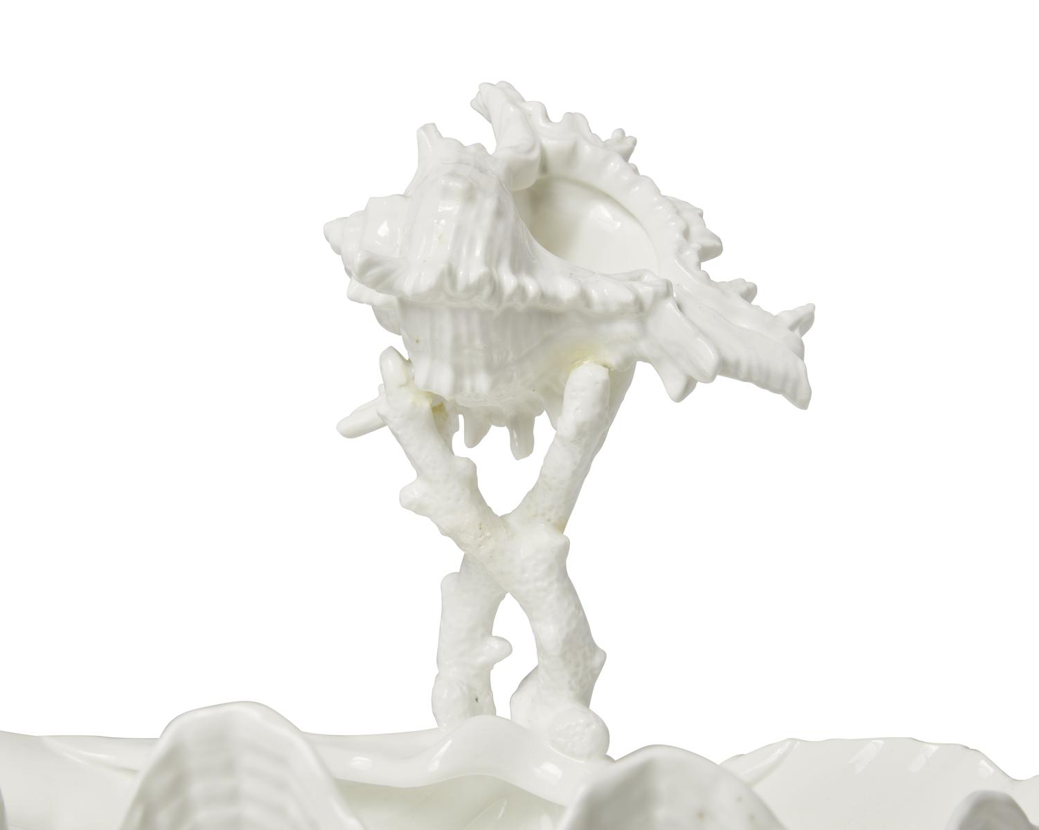 A Wedgwood Porcelain Shell and Coral Form Vase