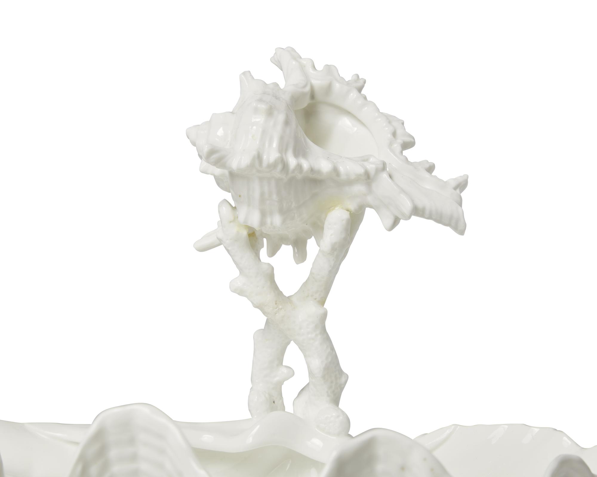 A Wedgwood Porcelain Shell and Coral Form Vase