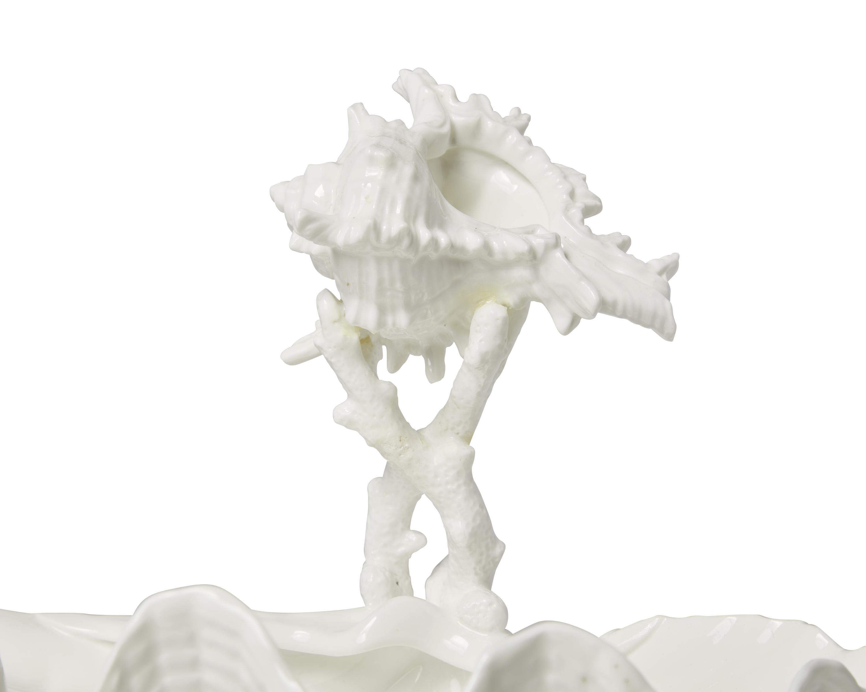 A Wedgwood Porcelain Shell and Coral Form Vase