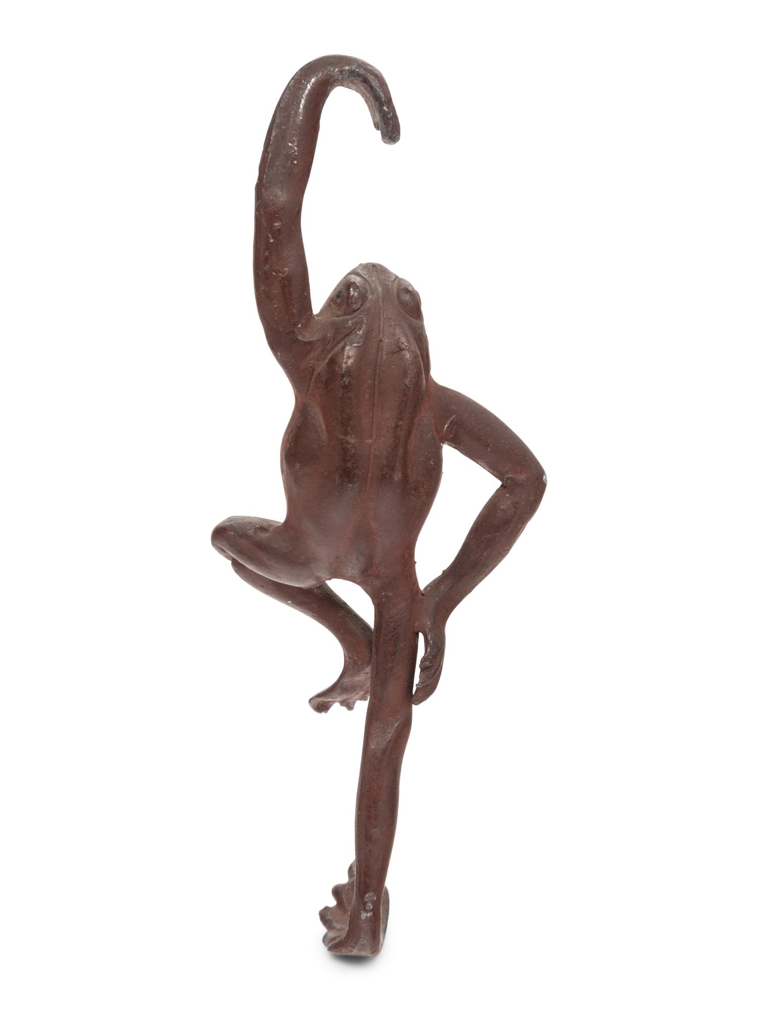 Six Japanese Bronze Animal-Form Hooks