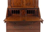 A George III Mahogany Bureau Cabinet