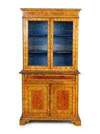 An Italian Grain-Painted Bookcase Cabinet