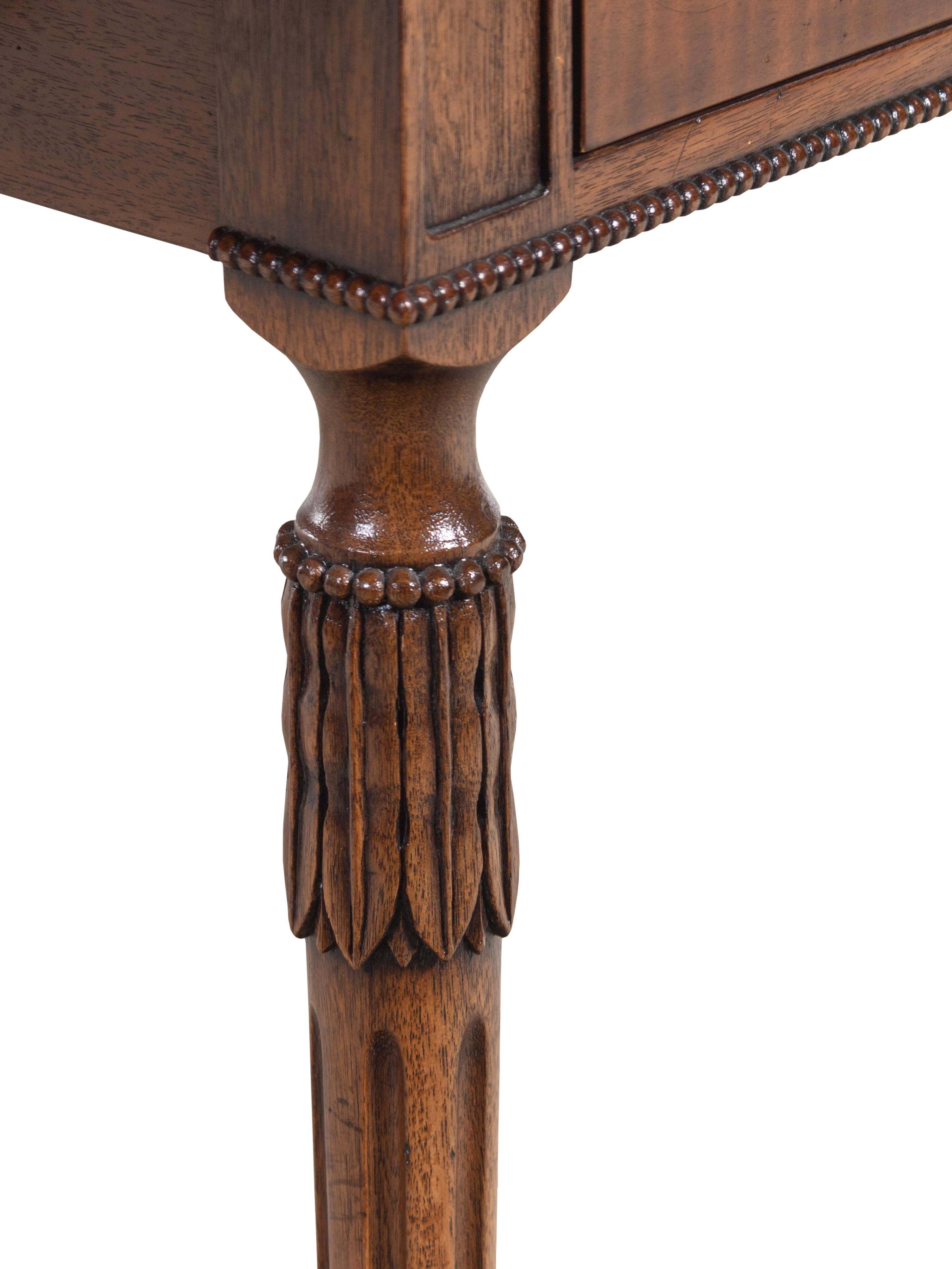 An E.J. Victor George III Style Mahogany, Sycamore and Pearwood Pembroke Table