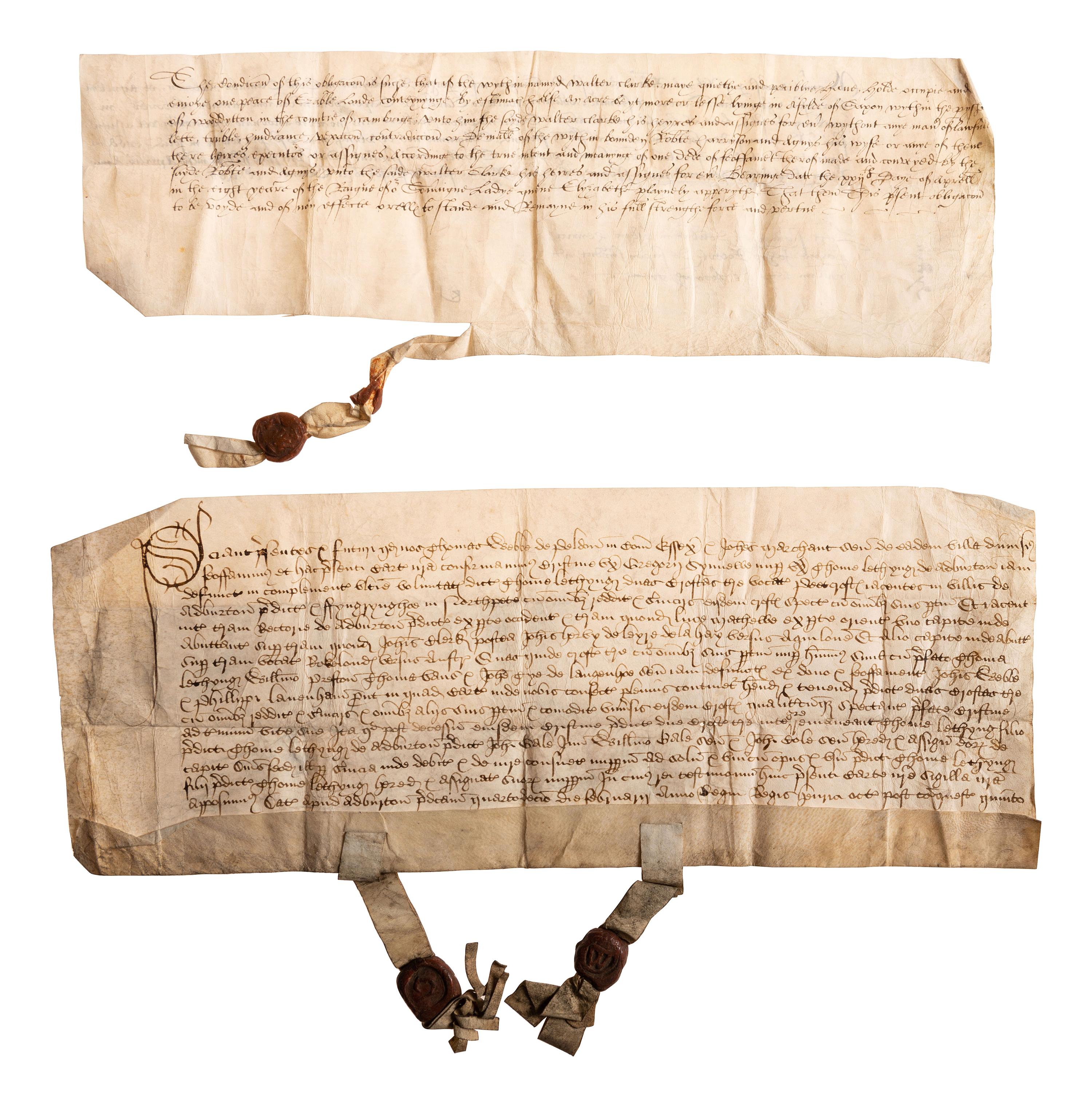 [INDENTURES AND OTHER DOCUMENTS] Lot of 15 Probate, Indentures and other legal documents from America, Scotland and Britain.