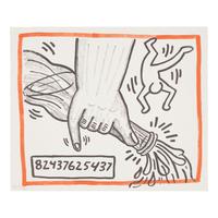 Keith Haring (American, 1958–1990) — A group of three works from Against all odds , 20 Drawings, 1990