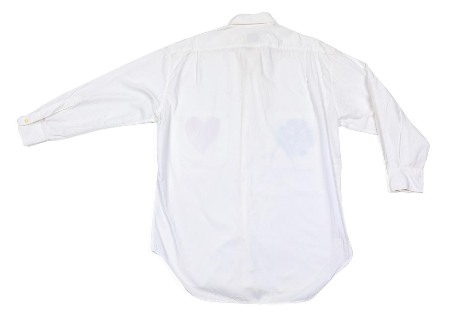 Moschino 'Cheap and Chic' White Shirt, Heart and Clover