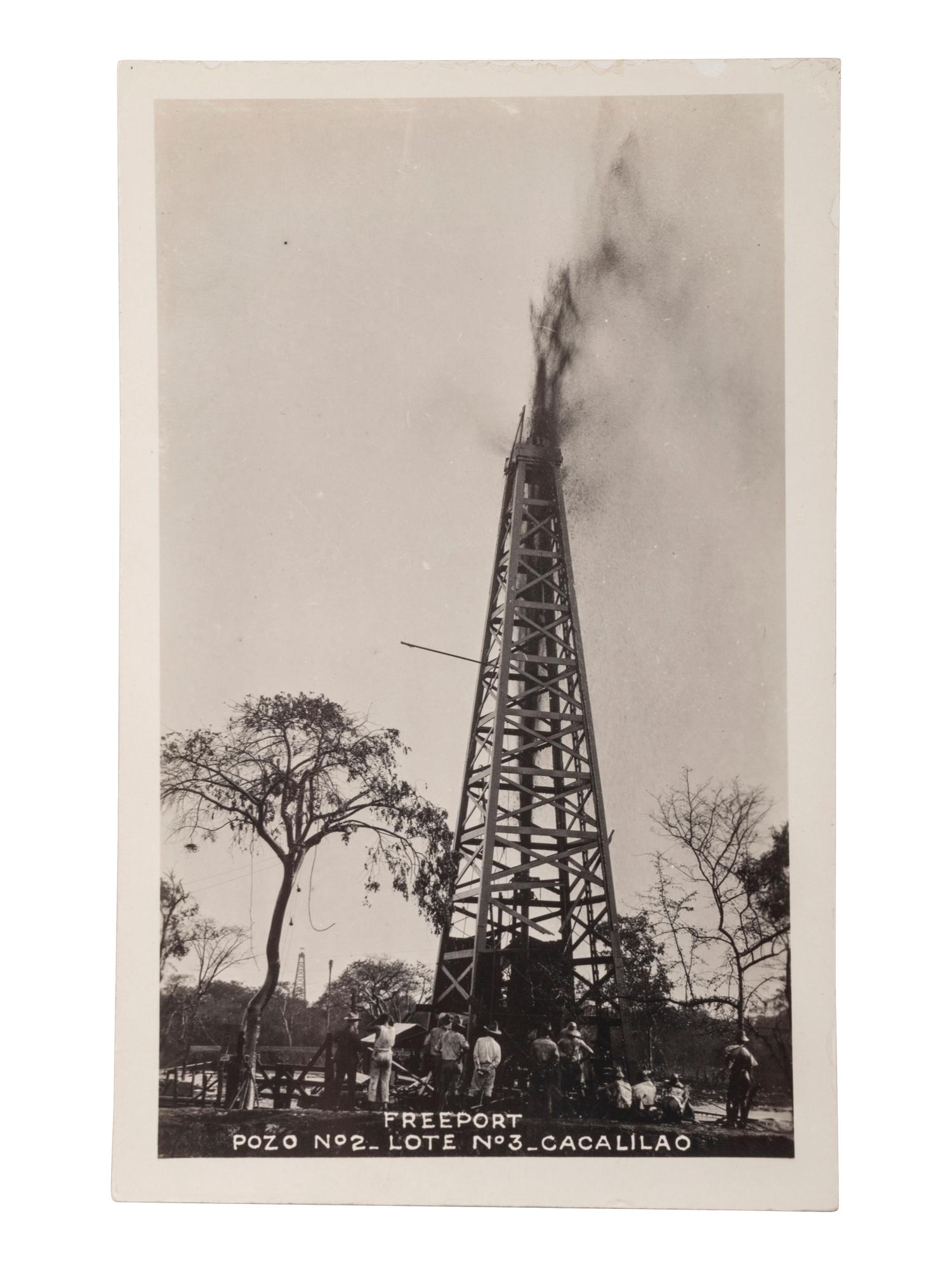 [MINING]. A group of approx. 80 RPPCs & photographs of mining and oil drilling.