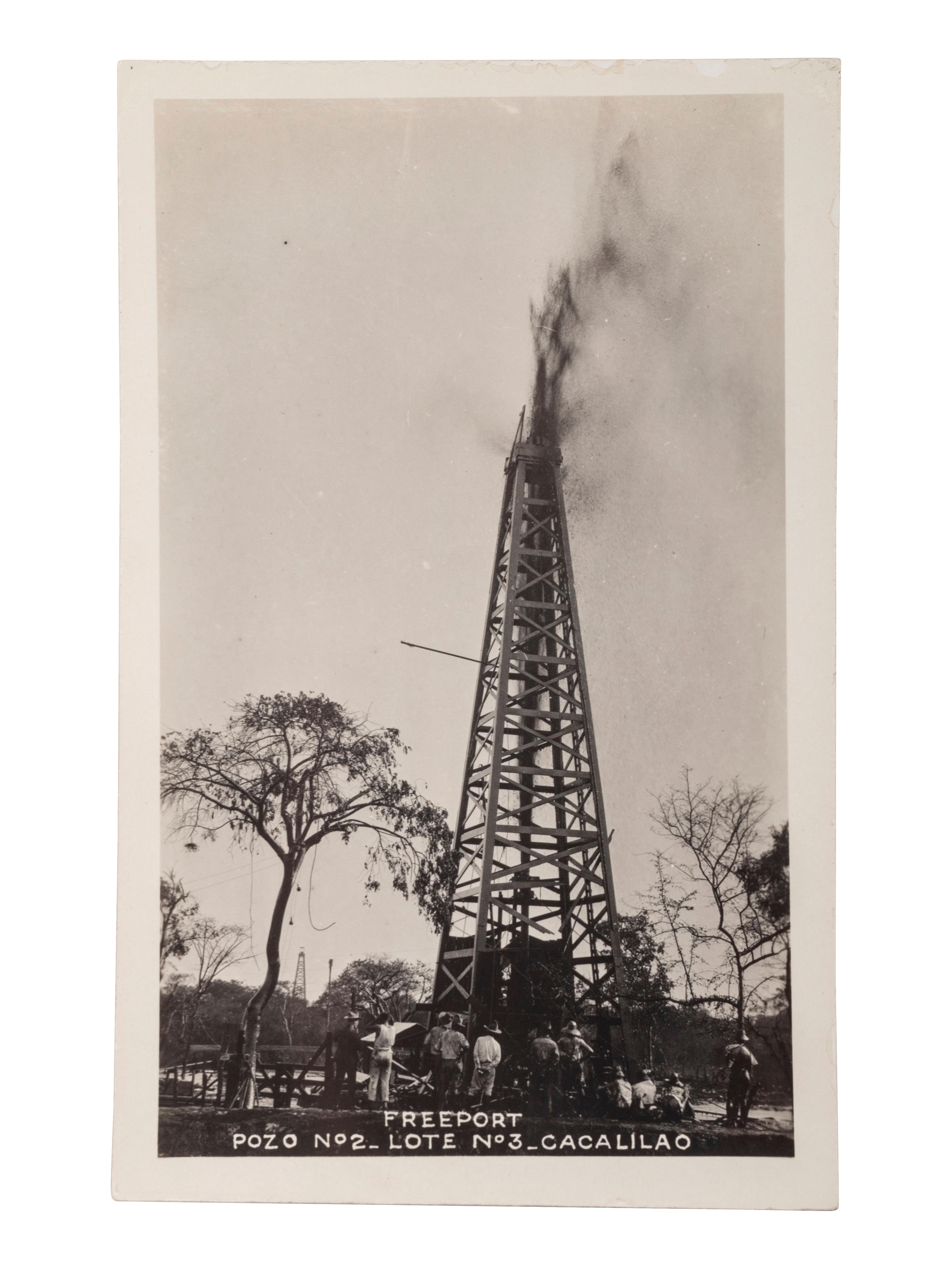[MINING]. A group of approx. 80 RPPCs & photographs of mining and oil drilling.