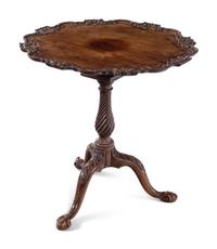 A George III Carved Mahogany Tilt-Top Table