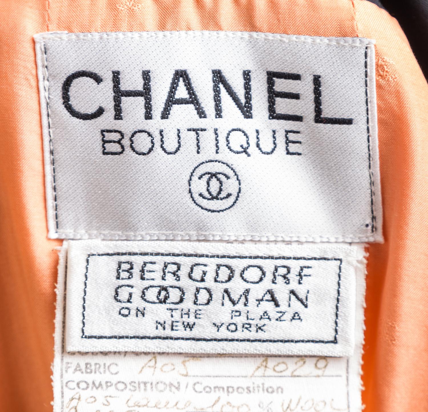 A Chanel Coral Wool Coat, Size 38.