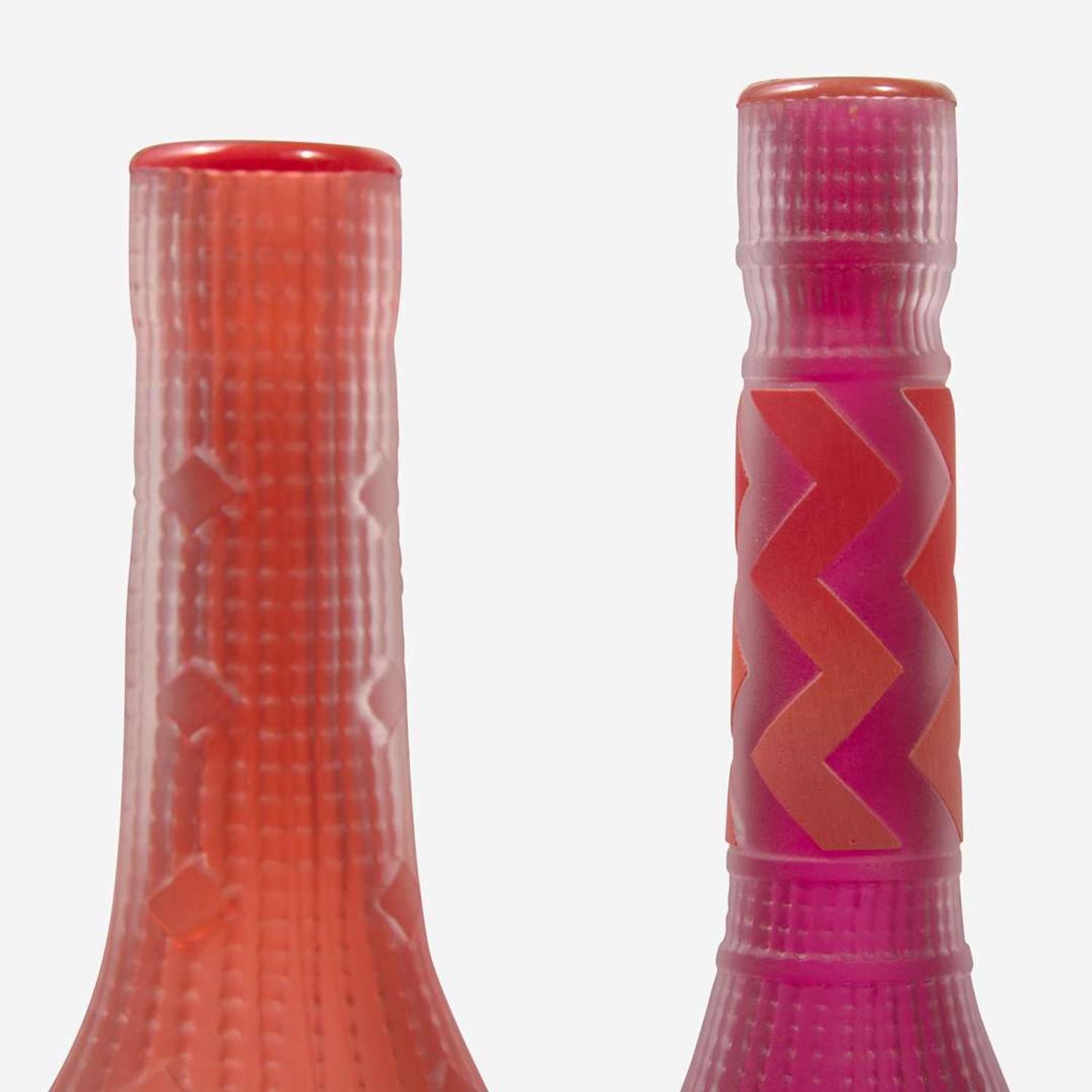 Preston Singletary (American, b. 1963) Two Glass Bottles, USA, 2021