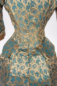 Silk Two-Piece Bustle Dress, 1880s