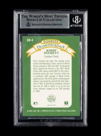 A 1993 Donruss Diamond Kings Kirby Puckett Signed Autograph Baseball Card No. DK-4 (Beckett Authentication Services BAS Certified)