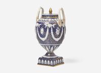 A Wedgwood Victoria Ware Covered Vase, UK, circa 1890