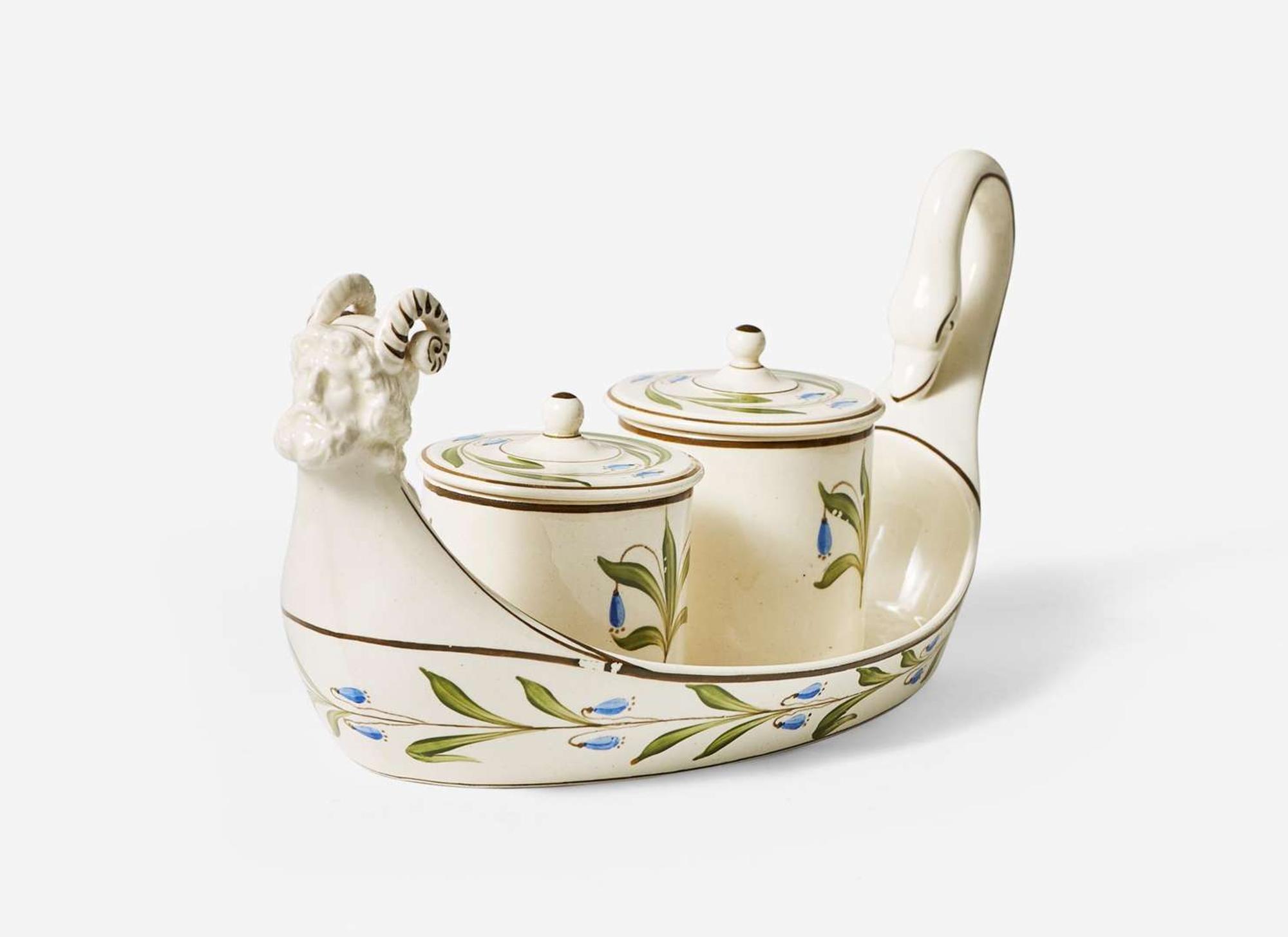 A Wedgwood Figural Inkstand, UK, circa 1800