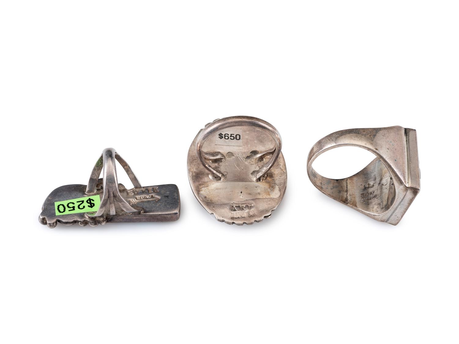 Navajo and Zuni rings