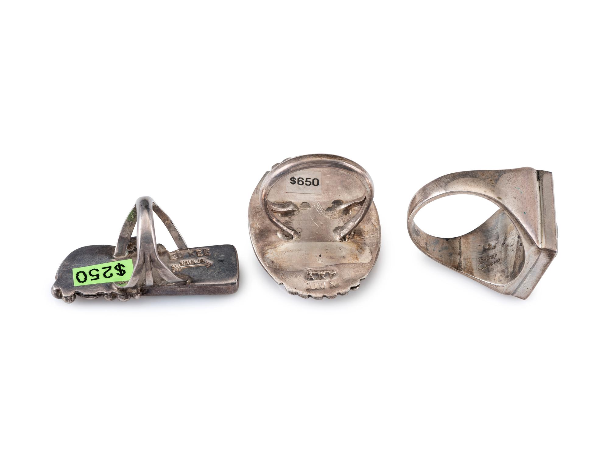 Navajo and Zuni rings