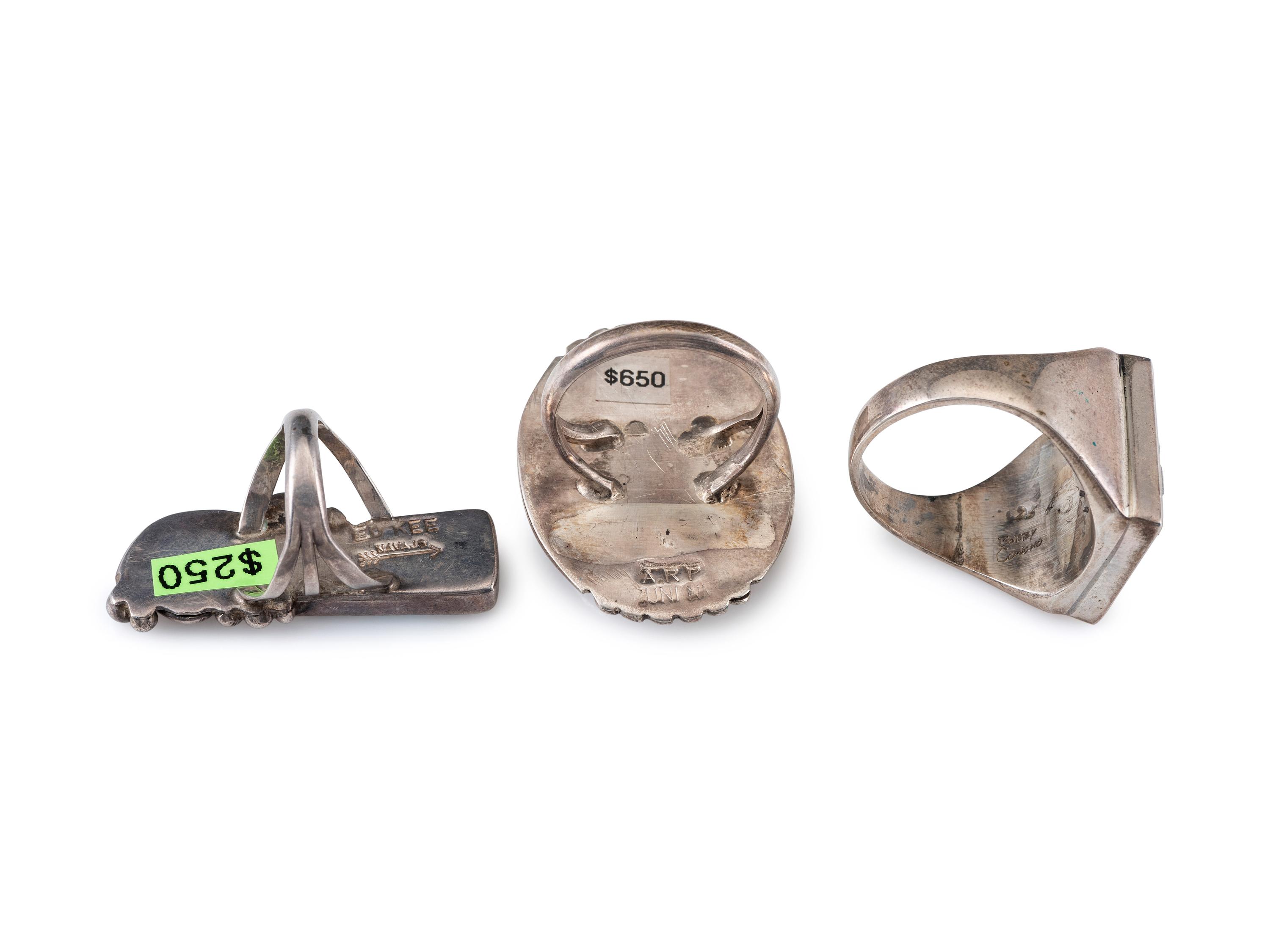Navajo and Zuni rings