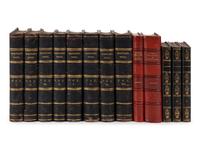 [FINE BINDINGS]. A group of 13 volumes in fine full or half leather bindings, including works relating to British or Scottish literature or history.