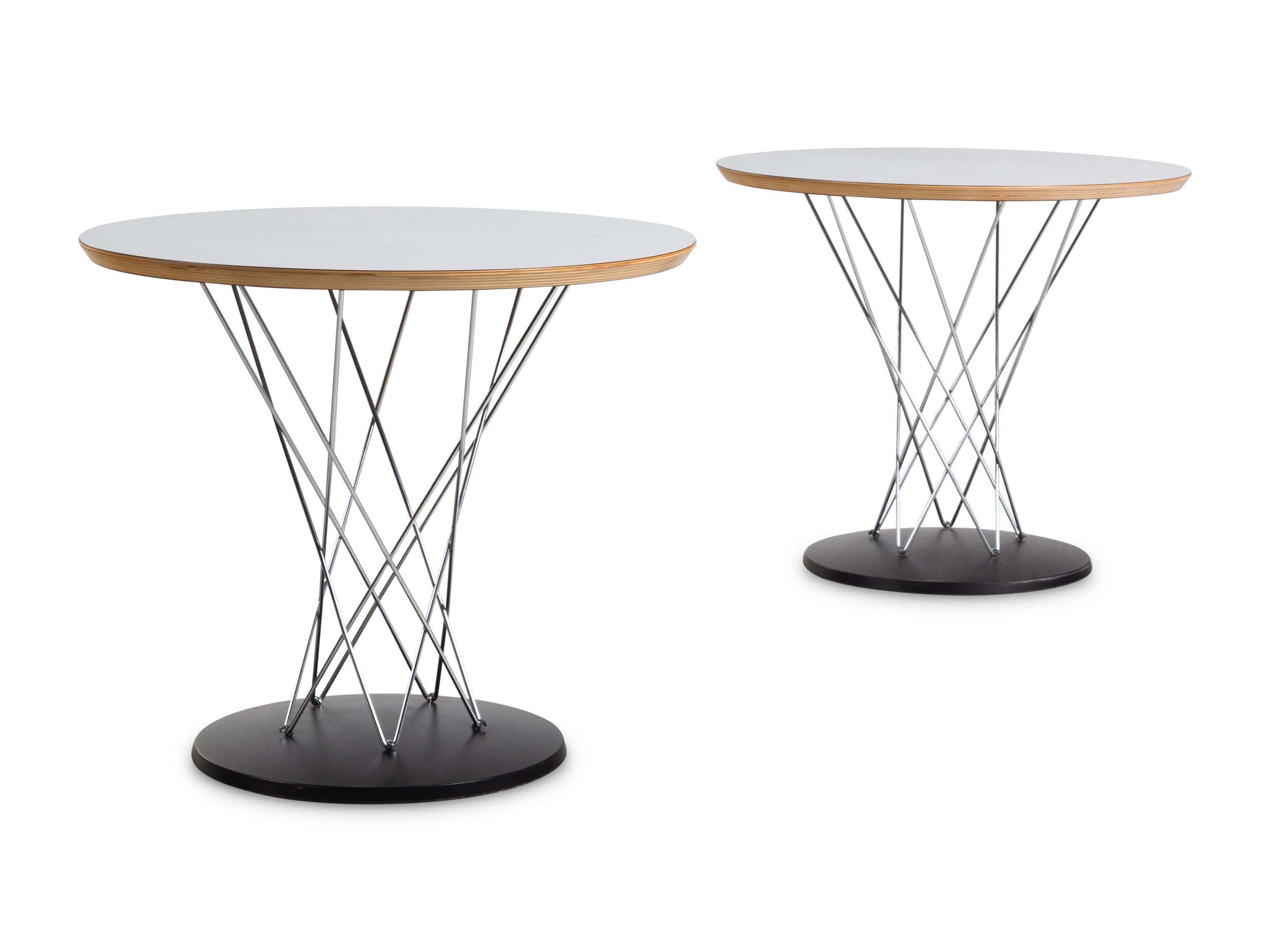 Pair of Cyclone Side Tables Knoll Associates, USA