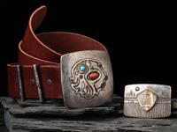 Pair of Silver Belt Buckles