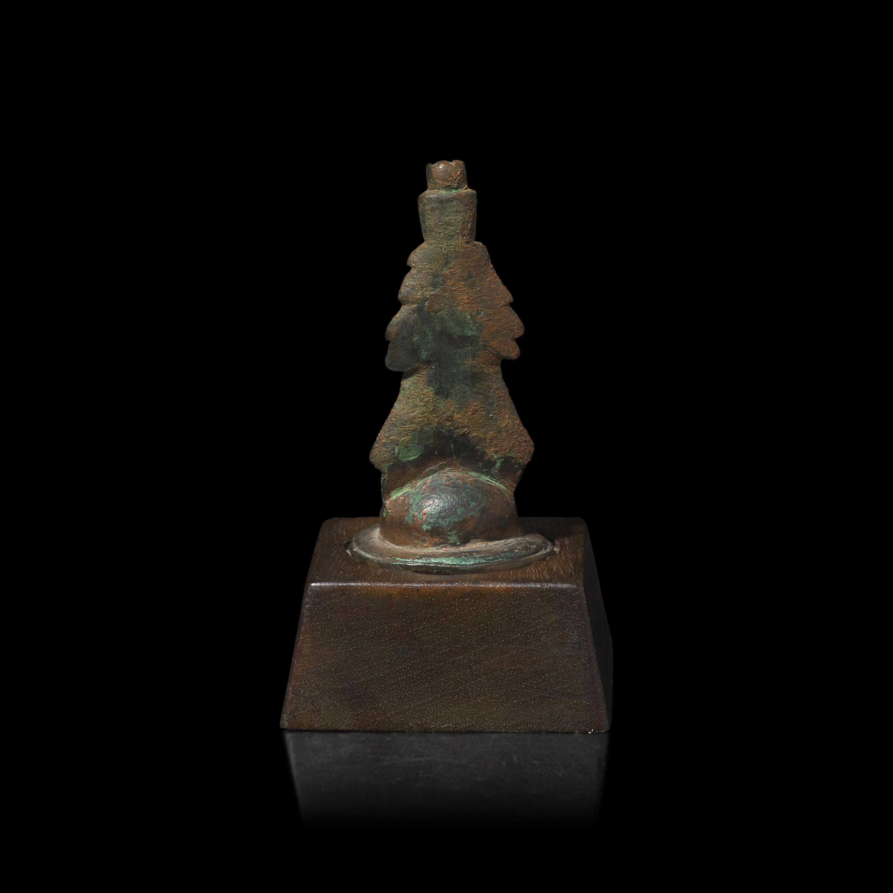 A Small Chinese Northern Qi/Sui Style Bronze Figure 北齊或隋 袖珍銅佛造像