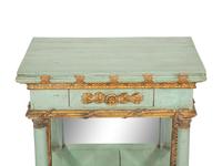 A Swedish Painted and Parcel Gilt Side Table
