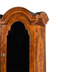 A William and Mary Walnut and Marquetry Bureau Cabinet