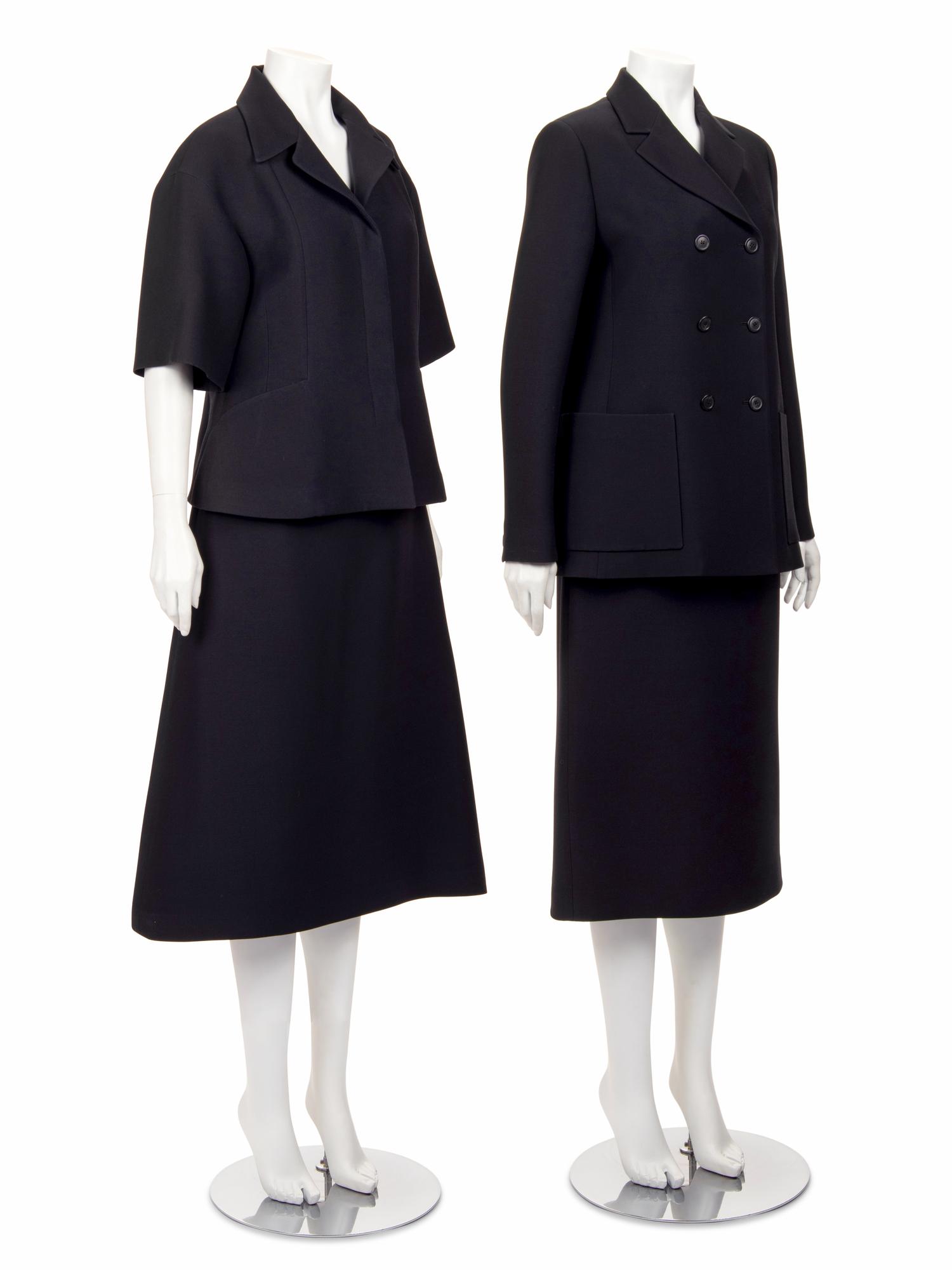 Two Christian Dior Two-Piece Skirt Suits