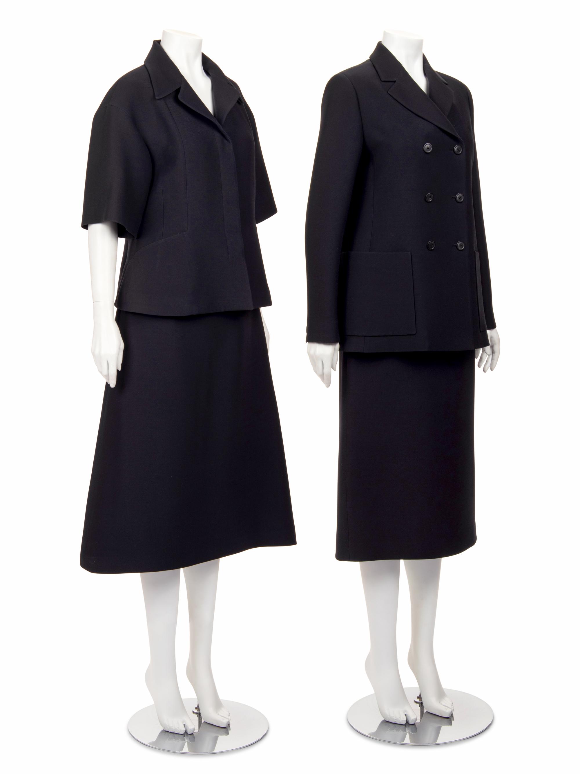 Two Christian Dior Two-Piece Skirt Suits