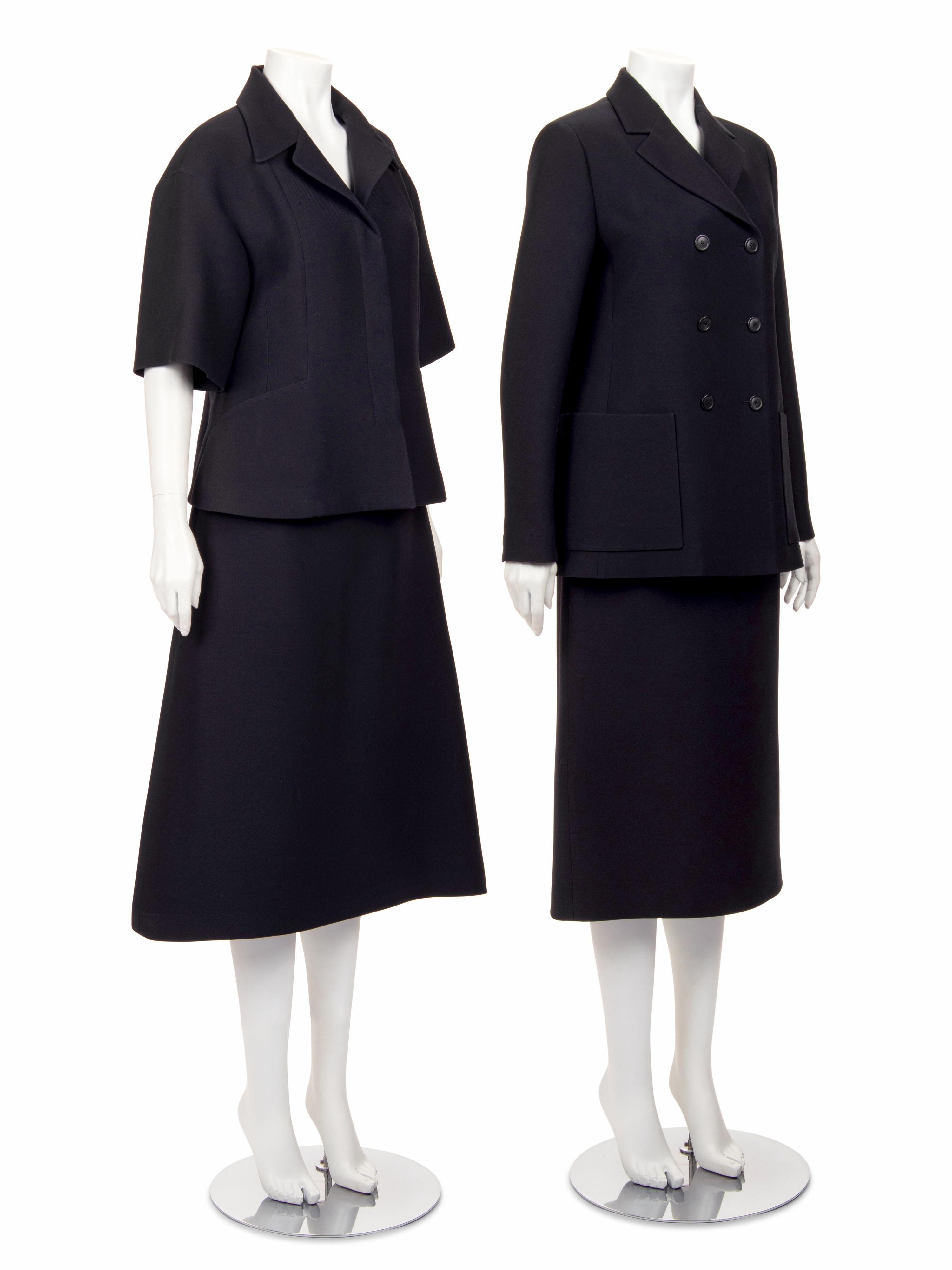 Two Christian Dior Two-Piece Skirt Suits