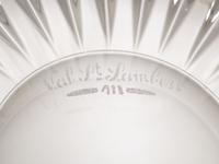 A Set of Val St Lambert Crystal Bowls and Silver Mounted Cordials