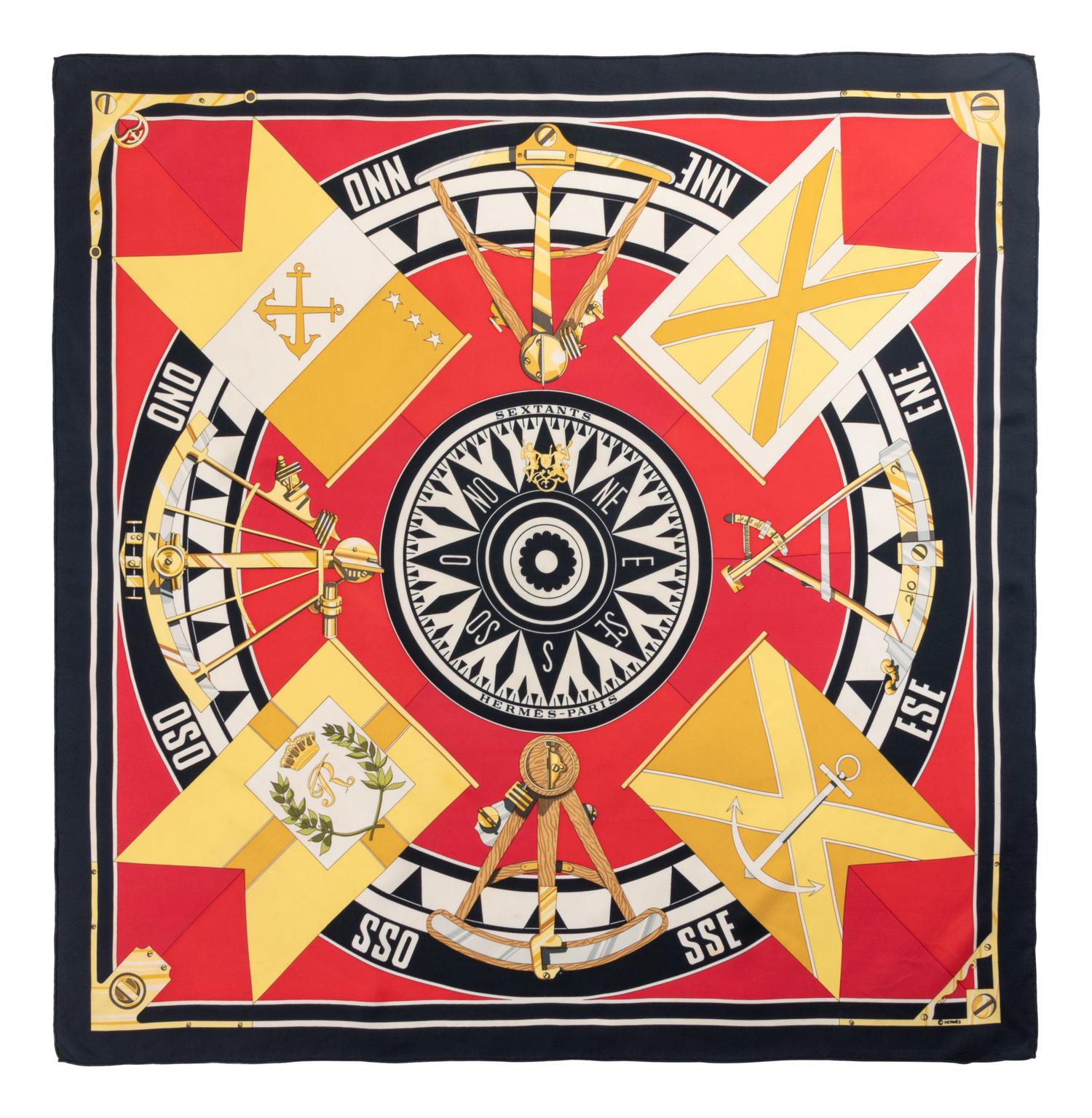 Three Hermès 90cm Silk Scarves