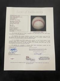 A Walter Alston Single Signed Autograph Baseball (JSA Letter)