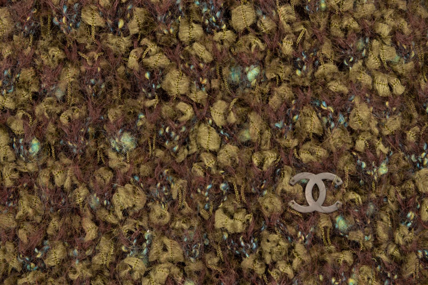 Two Chanel Wool Blend Scarves
