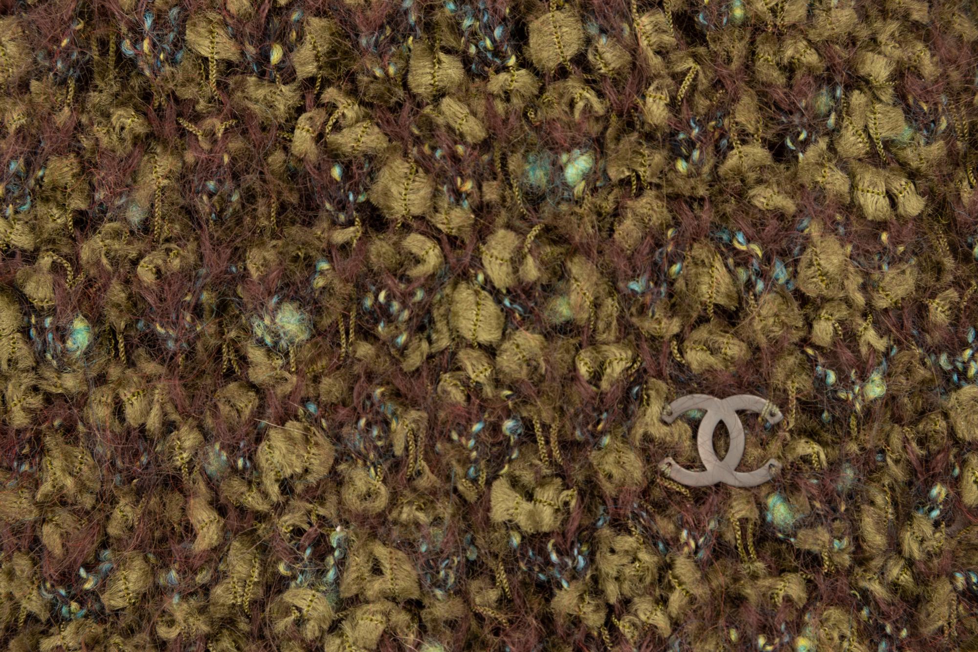 Two Chanel Wool Blend Scarves