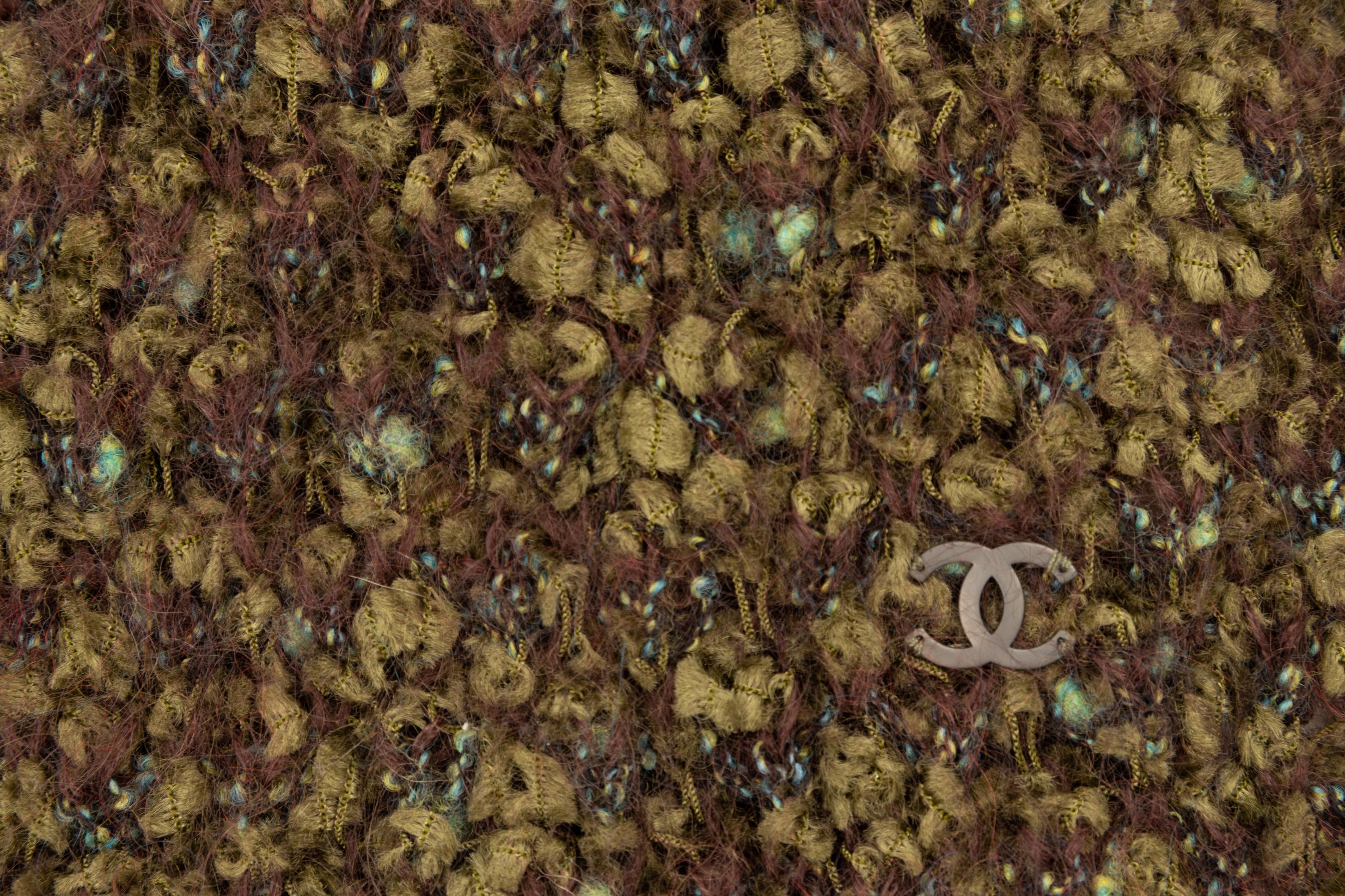 Two Chanel Wool Blend Scarves