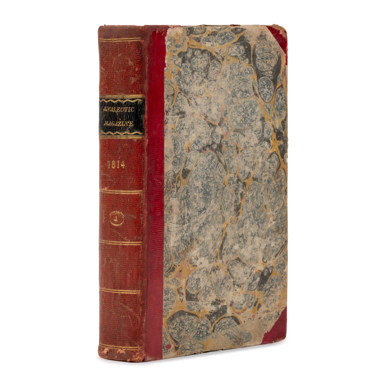 [Key, Francis Scott (1773-1843)]. "Defence of Fort M'Henry." In: The Analectic Magazine, Containing Selections from Foreign Reviews and Magazines... Volume IV . Washington Irving, editor. Philadelphia: Moses Thomas, 1814.