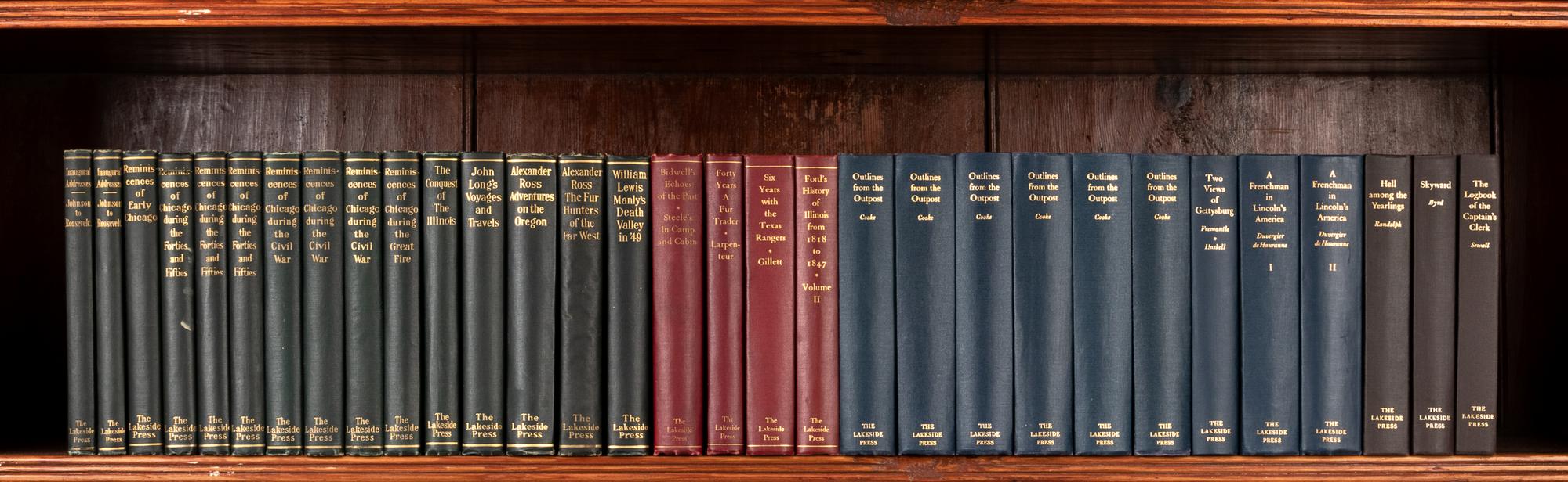 [LAKESIDE CLASSICS]. A non-consecutive run of 31 titles published in R. R. Donnelley's Lakeside Classics Series. Chicago: R. R. Donnelley Press, 1905-1995.