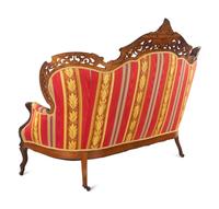 A Renaissance Revival Laminated and Carved Rosewood Three-Piece Parlor Suite