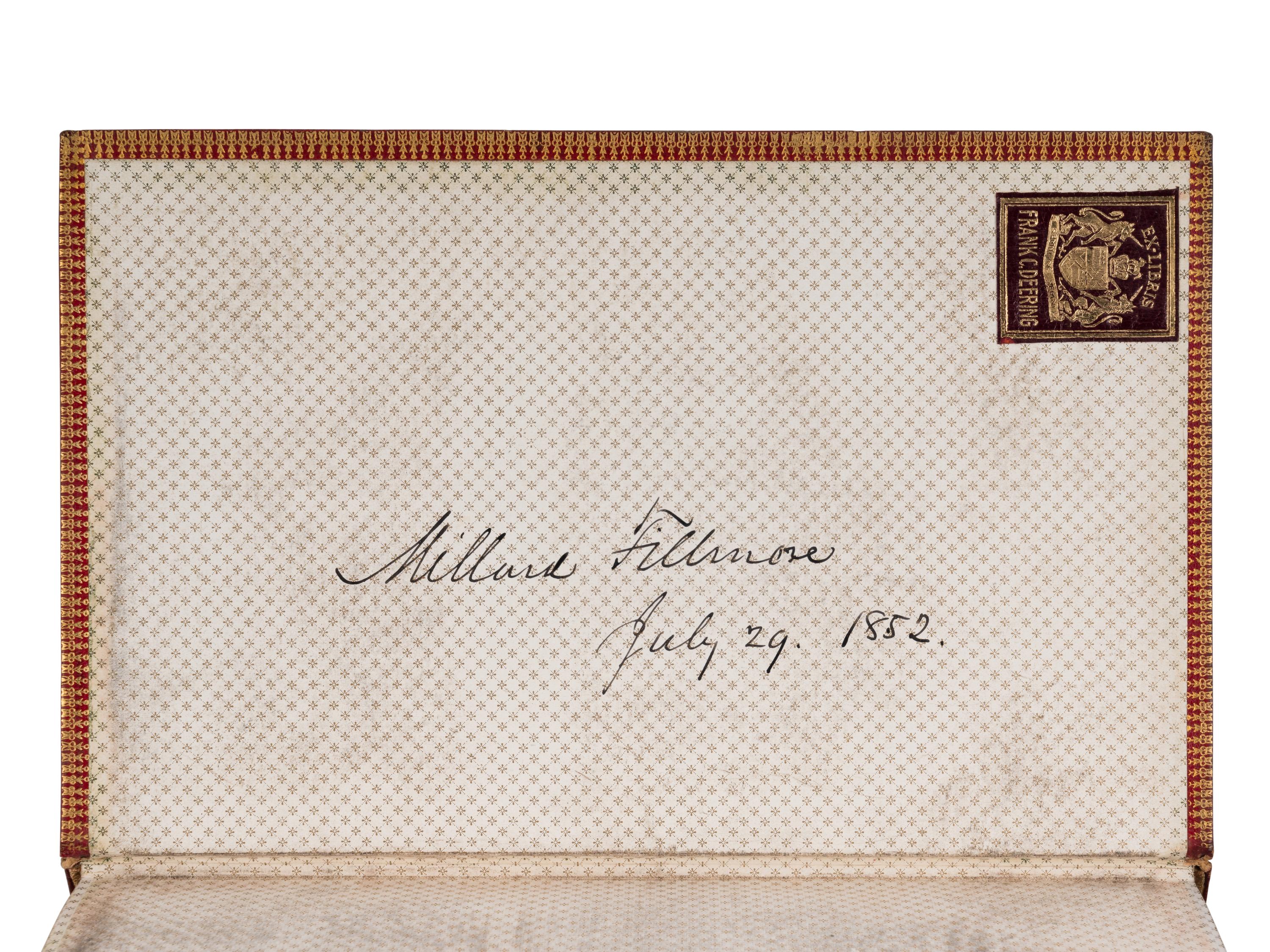 [FILLMORE, Millard (1800-1874), his copy]. STANSBURY, Howard (1806-1863). An Expedition to the Valley of the Great Salt Lake of Utah.. . with an Authentic Account of the Mormon Settlement . Philadelphia: Lippincott, Grambo & Co., 1852.