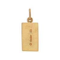 CARTIER, GOLD BAR PENDANT