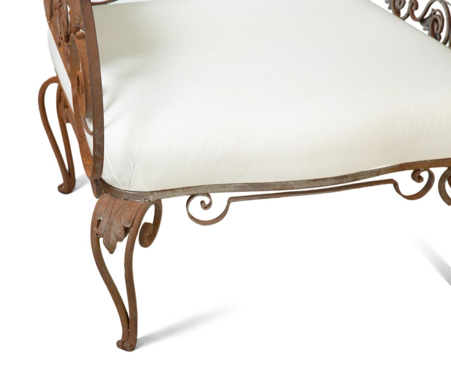 A Pair of Mid- Century Wrought Iron Armchairs — RICHARD HIMMEL, CIRCA 1950